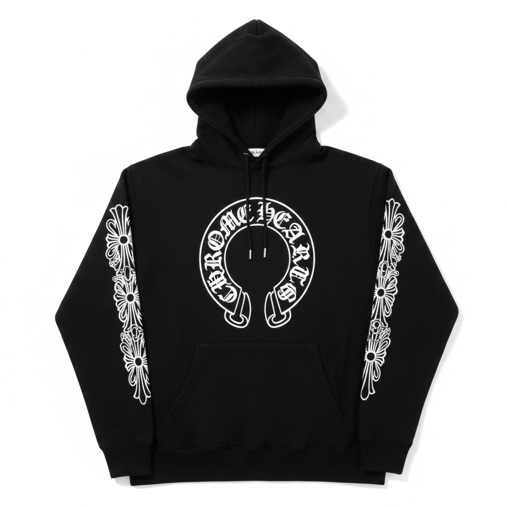 Chrome hearts zip ups black